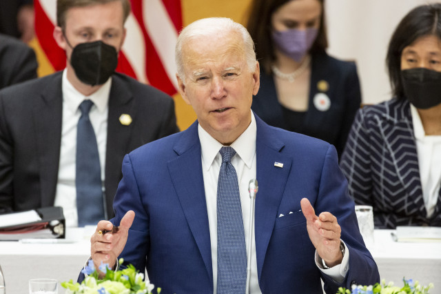 EuropaPress 4471440 24 may 2022 japan tokyo us president joe biden speaks during the quad 1