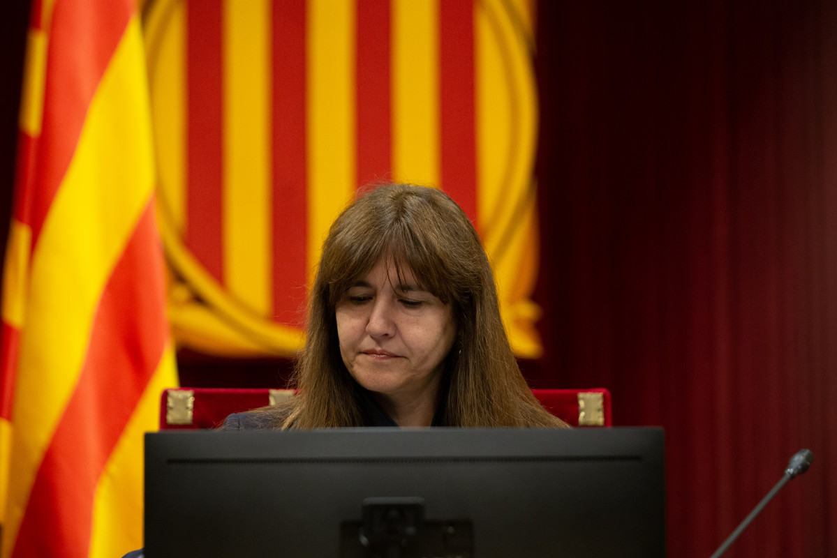 La presidenta del Parlament, Laura Borràs
