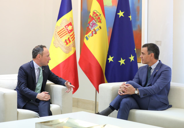 Sánchez manifesta el suport al president d'Andorra per al seu Acord d'Associació amb la UE