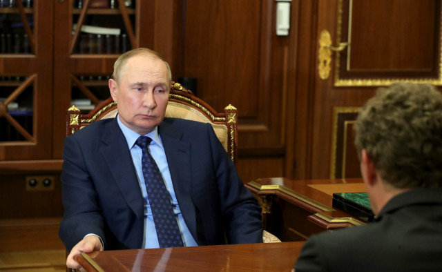 EuropaPress 4642176 handout 25 august 2022 russia moscow russian president vladimir putin holds