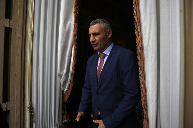 L'alcalde de Kíev, Vitali Klitschko, a Barcelona: 