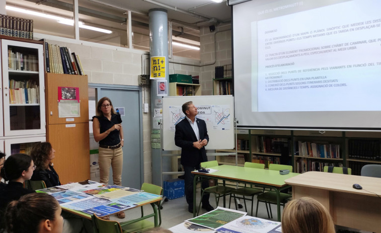 La Paeria elaborarà un plànol Metrominut de Lleida per promoure els desplaçaments a peu