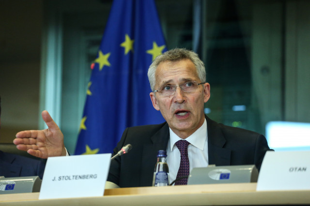 EuropaPress 4574247 13 july 2022 belgium brussels nato secretary general jens stoltenberg