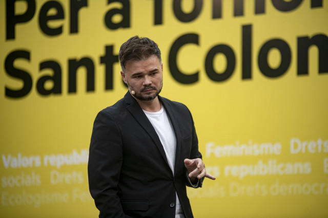 Rufián erigeix ERC com un partit demòcrata i útil per governar a Santa Coloma