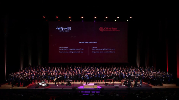 El GospelFest organitzat per Càritas reunieix més de 600 veus a favor de la gent gran