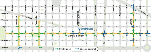 EuropaPress 4797163 mapa afectaciones movilidad calles donde construira supermanzana eixample