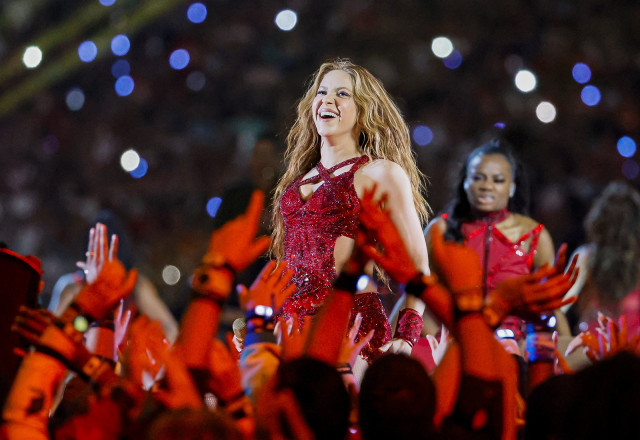 EuropaPress 2628901 02 february 2020 us miami gardens colombian singer shakira performs during