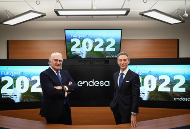 Endesa xifra en 2.398 milions el benefici net del 2022