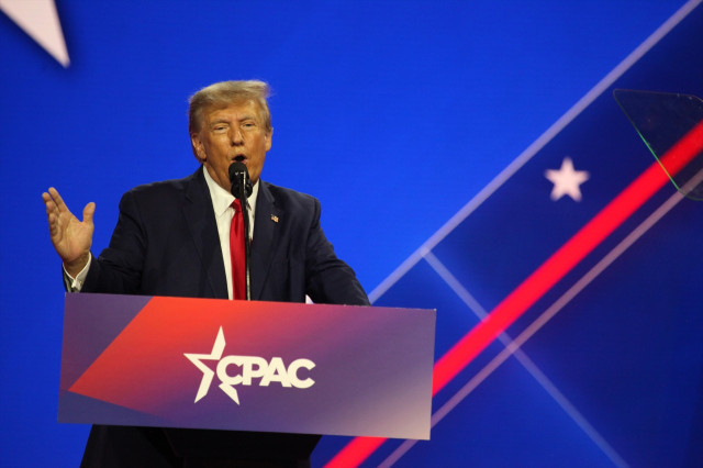 EuropaPress 5031688 04 march 2023 us maryland former us president donald trump speaks at the