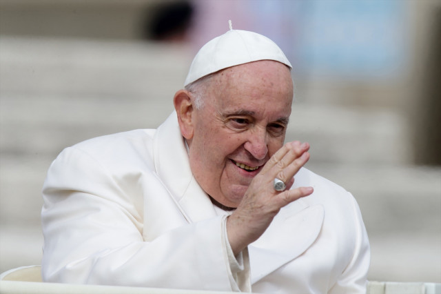 EuropaPress 5088377 29 march 2023 vatican vatikan city pope francis arrives to attend the 1