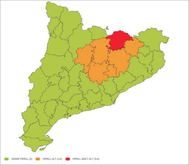Meteocat emet avís per temps violent a diverses comarques catalanes