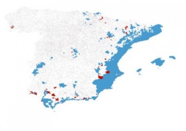EuropaPress 5530968 mapa 70 nuevos municipios detectado mosquito tigre