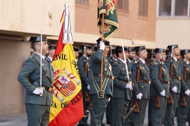 EuropaPress 5567095 agentes guardia civil bandera espana actos patrona 2023 festividad virgen
