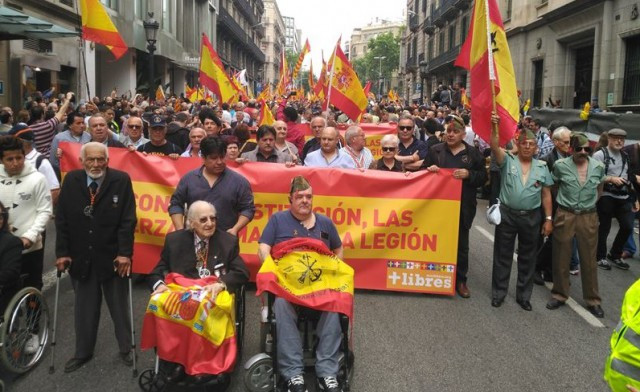 Legionarios manifestacin