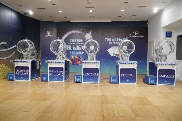 EuropaPress 4907508 bombos antes celebracion sorteo extraordinario nino enero 2023 madrid 1