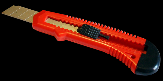 Red utility knive