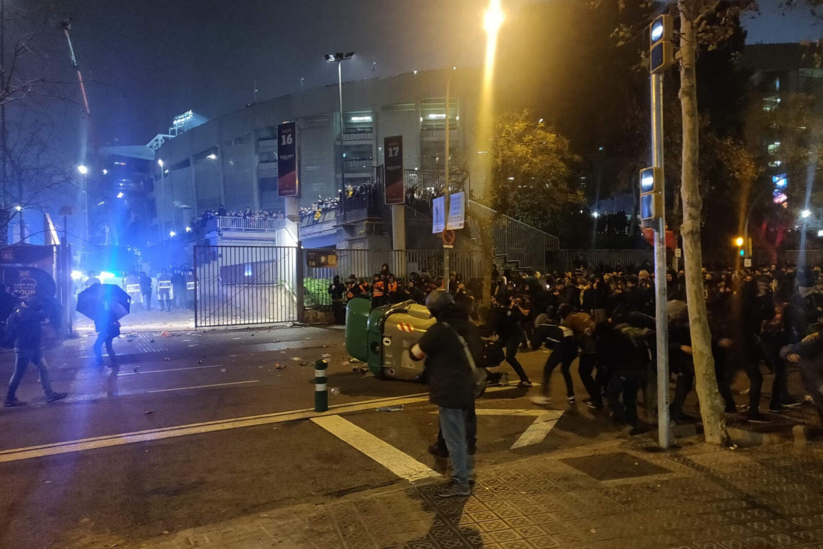 Europapress 2556461 incidentes manifestantes tsunami democratic zona camp nou celebracion 1600 1067