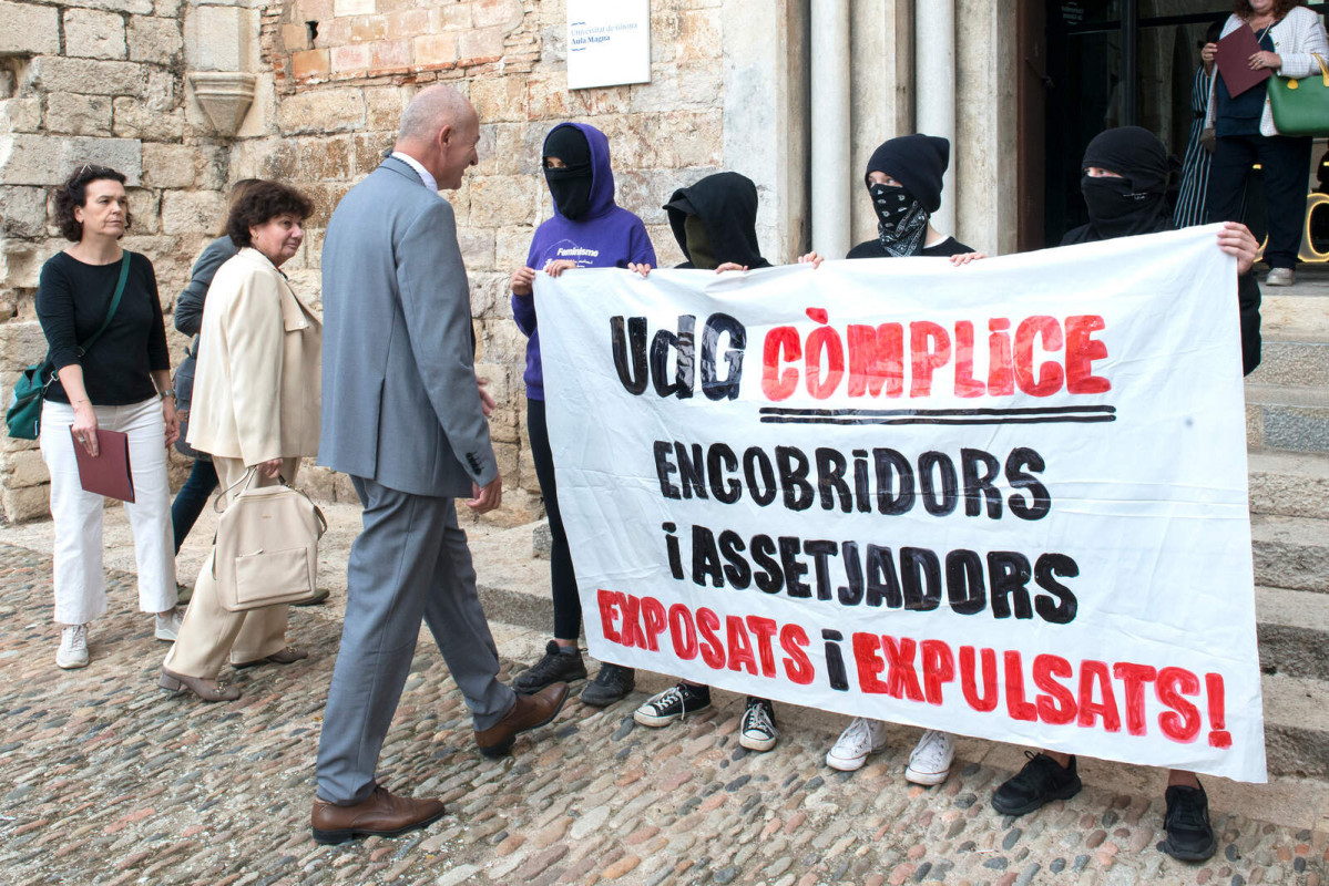 Europapress 4745079 varios estudiantes protestan presencia rector universidad girona udg quim 1600 1067
