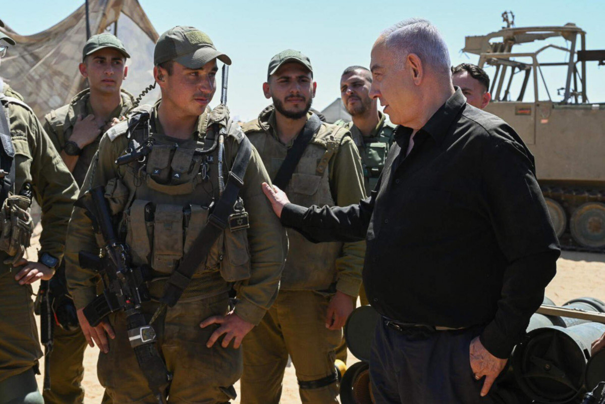 Europapress 6030980 may 16 2024 idf bnei netzarim base israel israeli prime minister benjamin 1 1600 1067