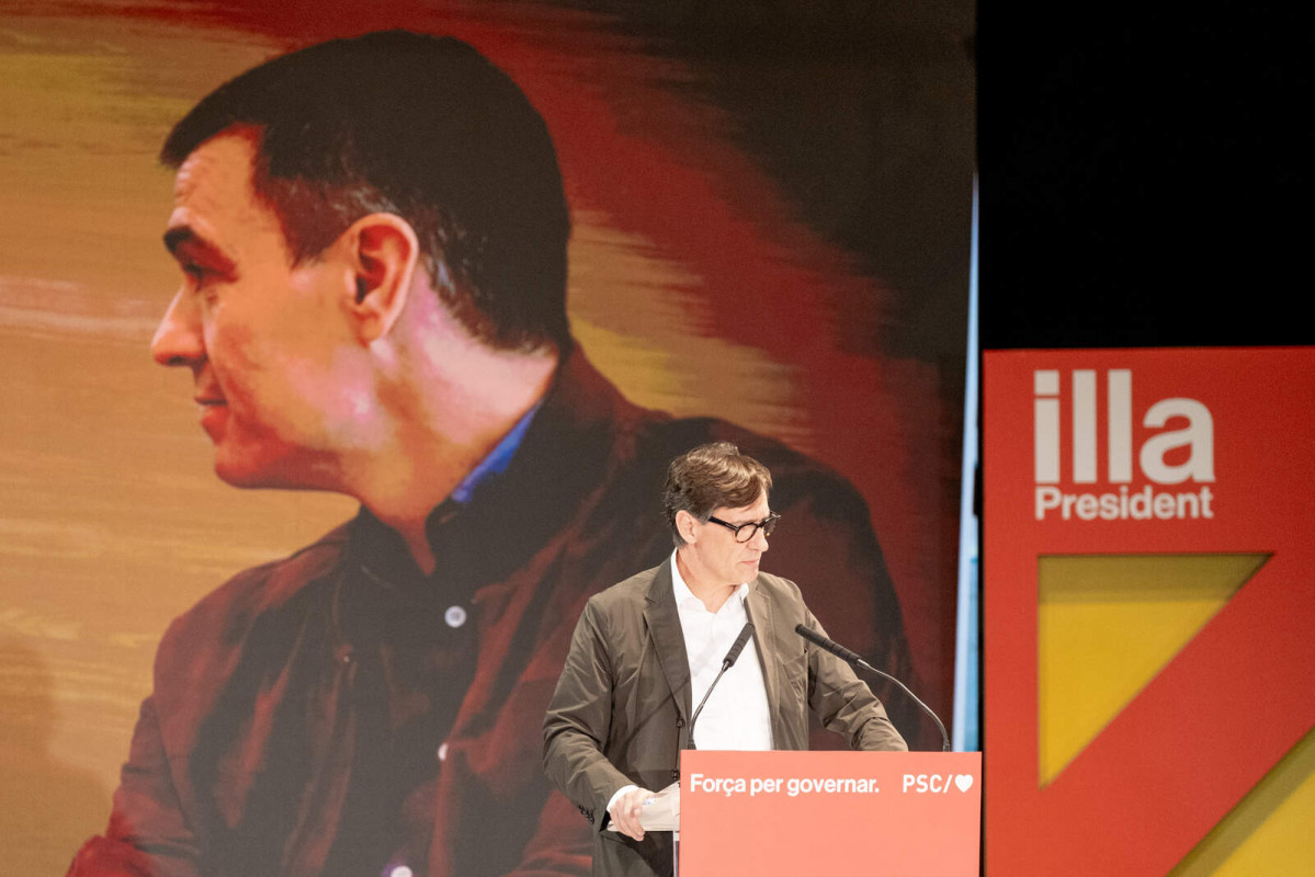 Europapress 5919740 candidato psc elecciones catalanas salvador illa interviene acto campana 1600 1067