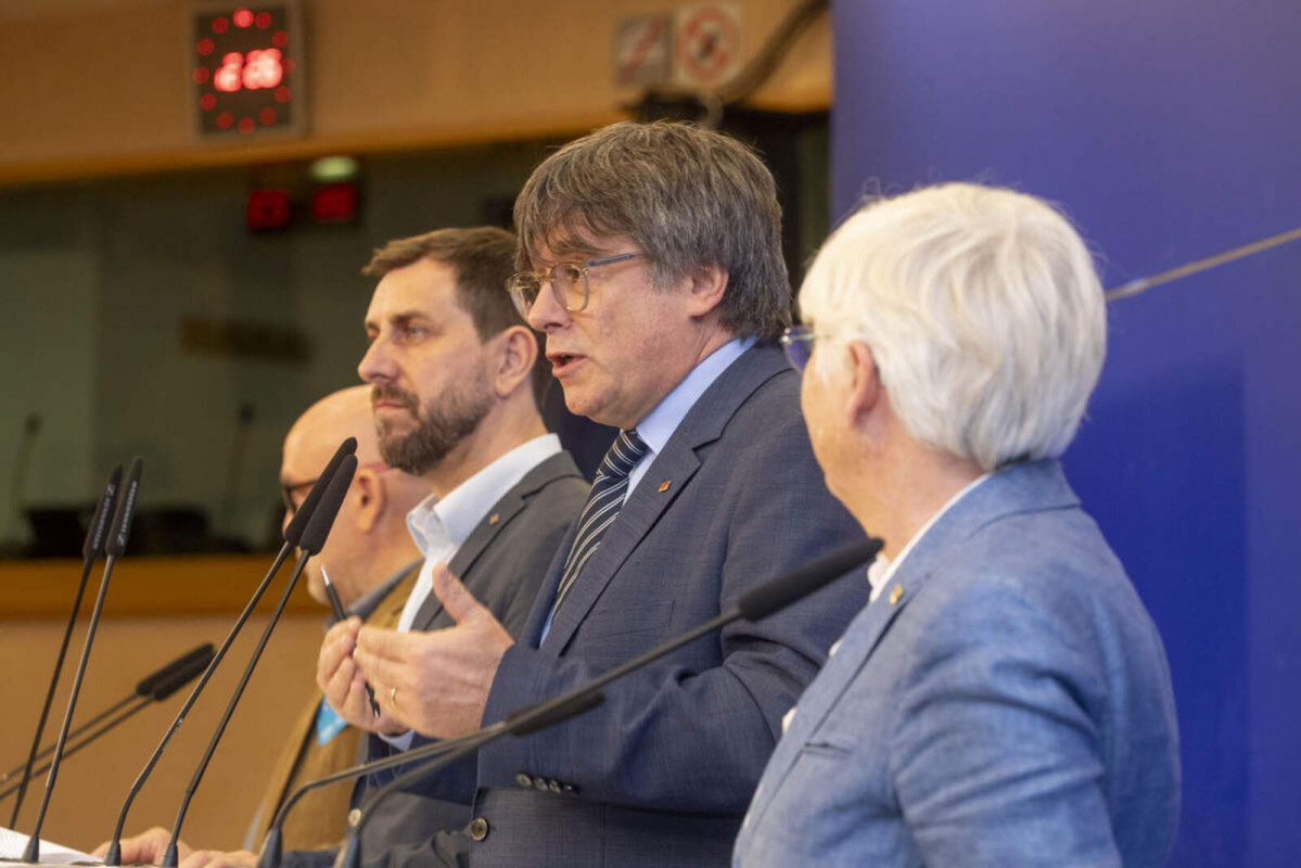 Europapress 5313611 catalan leader in exile carles puigdemont pictured during press conference 1600 1067