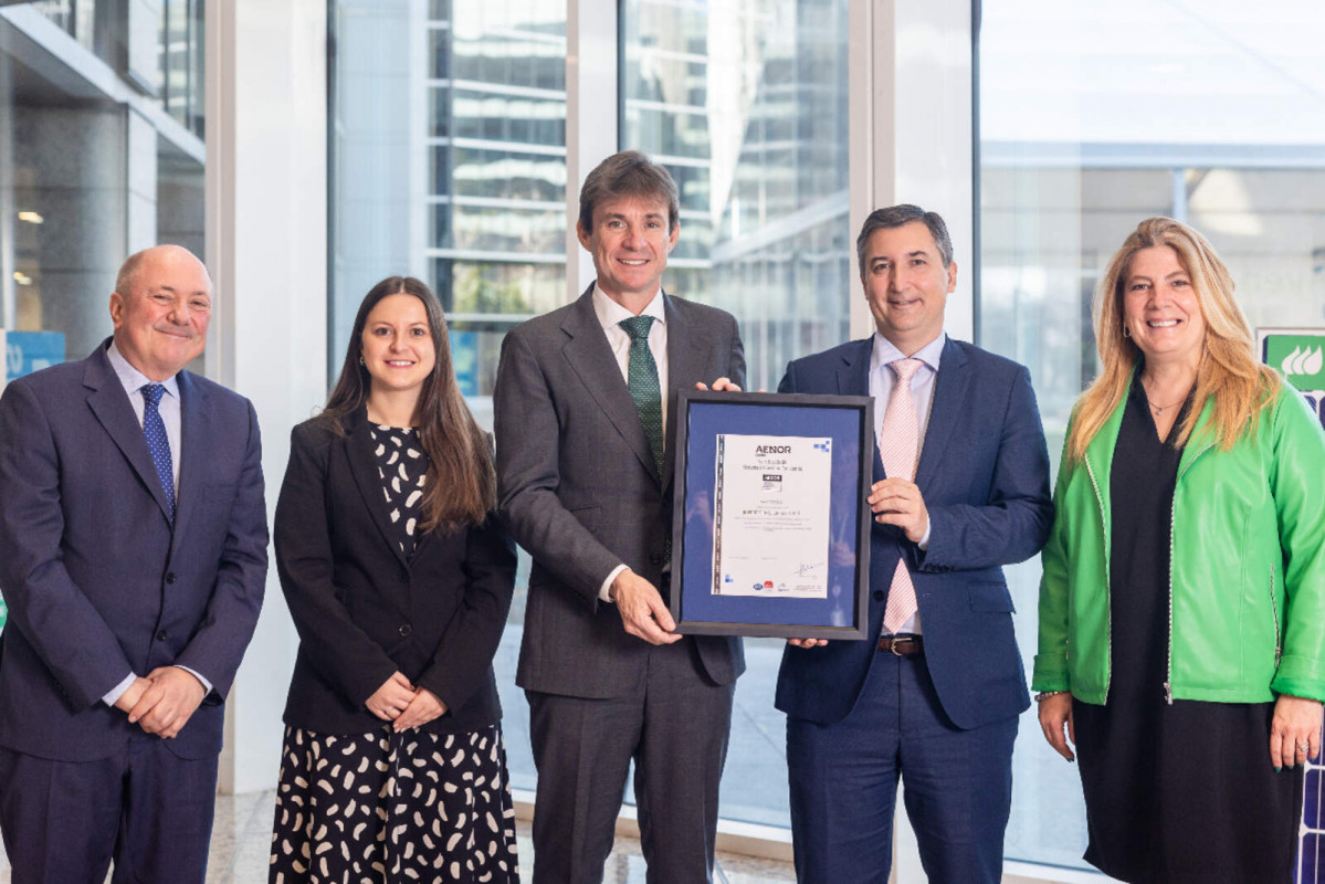 Certificado aenor hidrogeno verde iberdrola 1600 1067