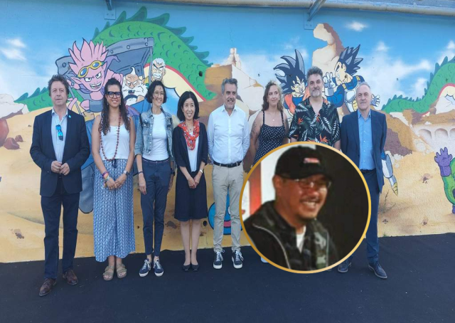 Santa Coloma recorda Akira Toriyama amb un mural al Parc Fluvial del Besòs