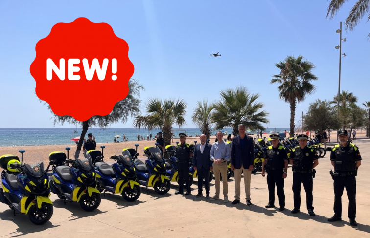 La Guàrdia Urbana de Badalona, sobre rodes: 17 noves motos per al cos
