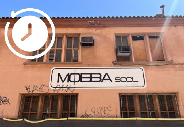 Compte enrere per a l'enderrocament de l'antiga fàbrica Mobba de Badalona