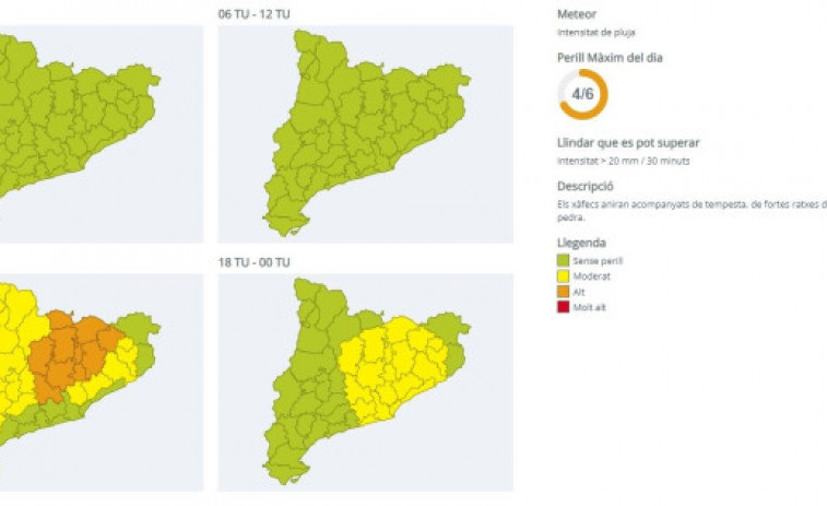 Els catalans canviaran el banyador pel paraigua: alerta per fortes pluges aquest divendres