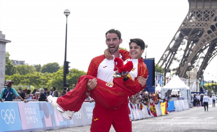 Álvaro Martín i Maria Pérez, or espanyol a París