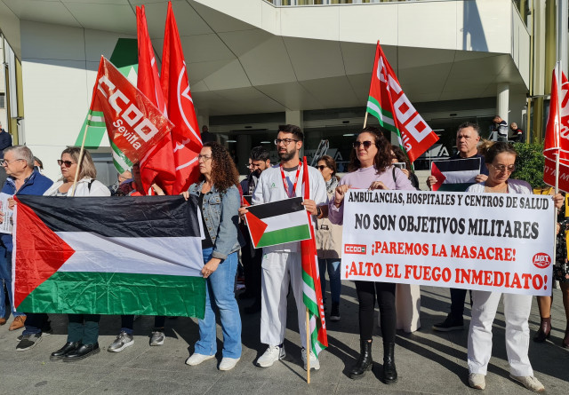 EuropaPress 5577930 concentracion macarena exigir alto fuego palestina