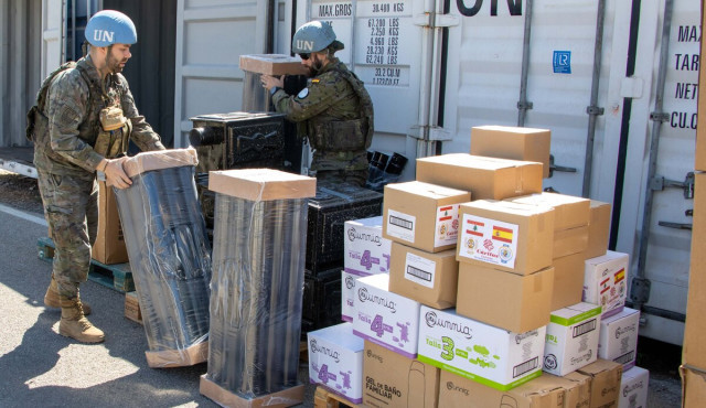 La solidaritat dels militars espanyols amb les poblacions vulnerables del sud del Líban