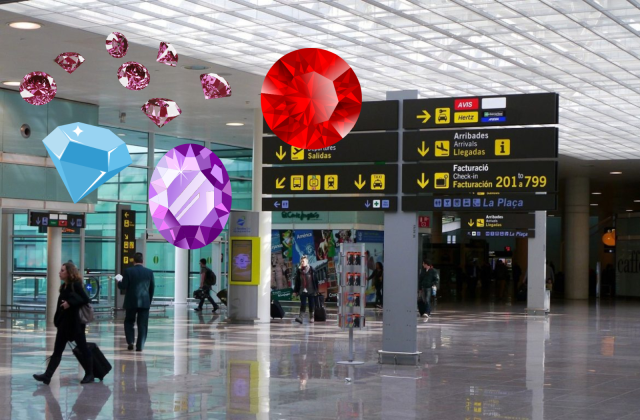 Descobreixen 121 joies ocultes al cul d'un home durant registre a l'Aeroport de Barcelona