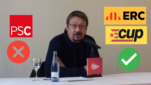 Xavier Domènech defensa que els Comuns trenquin amb el PSC i pactin amb ERC i CUP