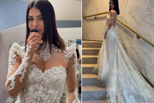 Les xarxes reaccionen al vestit de núvia de Sofia Suescun: 