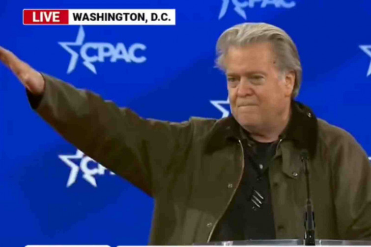 Steve Bannon fa una polèmica salutació nazi a la convenció de Trump i provoca la sortida d'un líder europeu