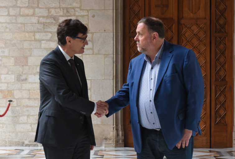 Trobada a porta tancada entre Illa i Junqueras