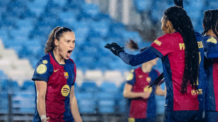 Maneta del Barça al Madrid (0-5): les blaugrana, amb més d'un peu i mig en la final de la Copa de la Reina