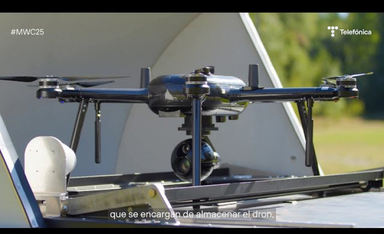 VÍDEO. Telefònica conquesta els cels: Drons autònoms amb 5G i Open Gateway revolucionen el MWC