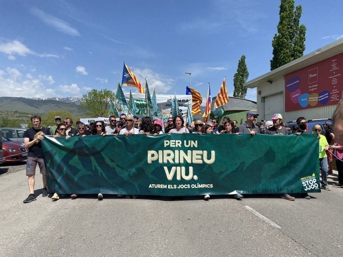 Stop JJOO amenaça amb mobilitzacions massives si el Govern recupera el projecte olímpic dels Pirineus