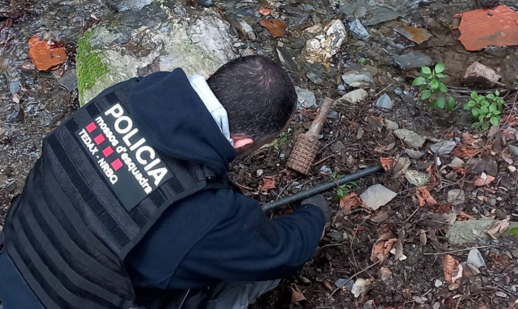 Ensurt a Piera: troben 15 granades de mà i 7 de morter
