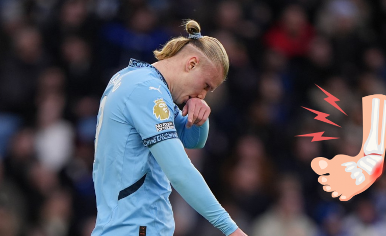Haaland, KO: el noruec del City es perdrà bona part de la recta final de temporada