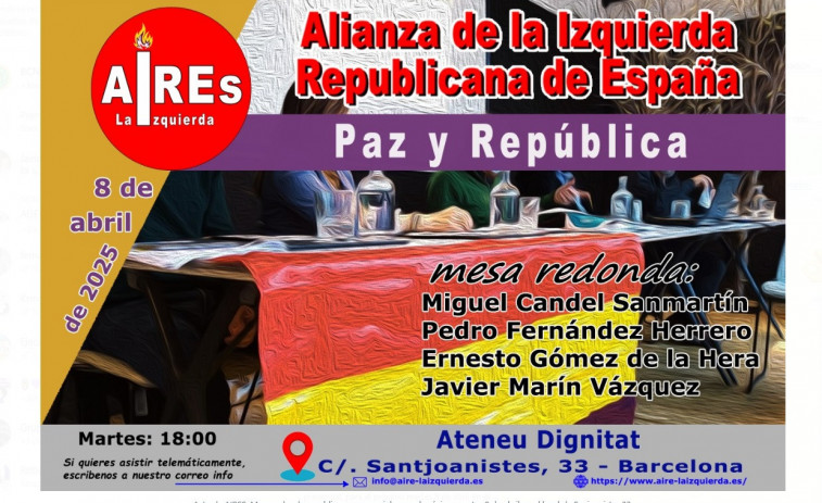 AIREs reuneix a destacats líders en la taula rodona 'Paz i República' a Barcelona