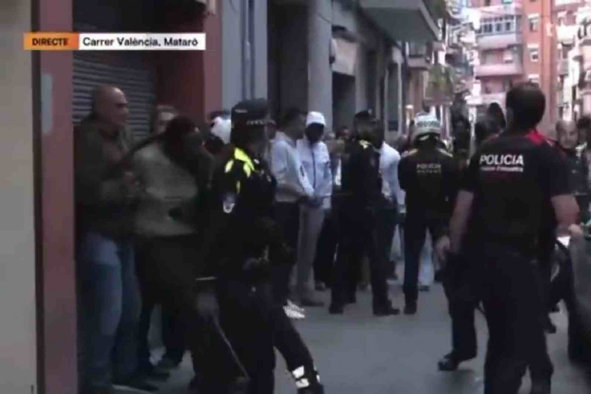 Disturbios por la detención   TV de Mataró