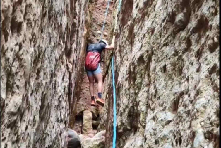 Rescatat un senderista atrapat en el Canal del Musclo a Montserrat