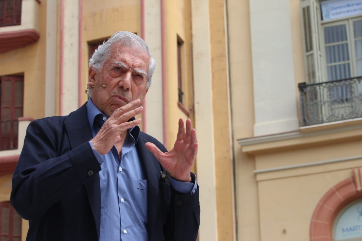 Mario Vargas Llosa, en el acto de España Ciudadana en Málaga