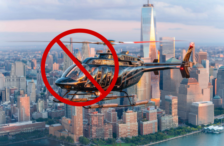La mesura presa amb l'empresa d'helicòpters en el qual van volar els catalans que van morir a Nova York