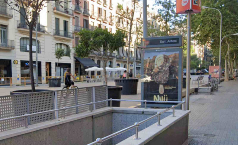 Tanquen un accés al Metro de Sant Antoni a Barcelona per l'incendi d'un matalàs