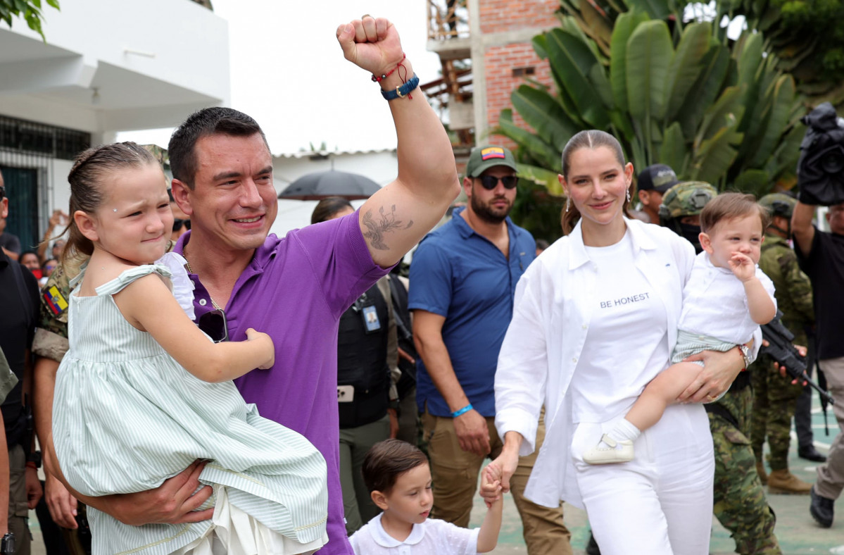 EuropaPress 6645527 quito april 14 2025    daniel noboa 2nd the incumbent president and